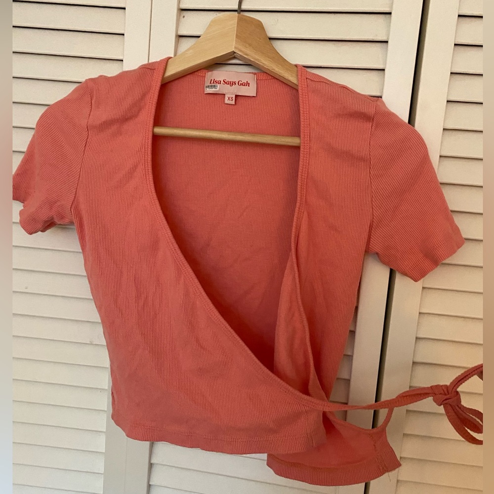 Crop wrap top